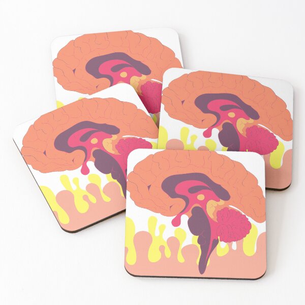 Item preview, Illustrated Brain painting Home decor designed and sold by More than Myriad.
