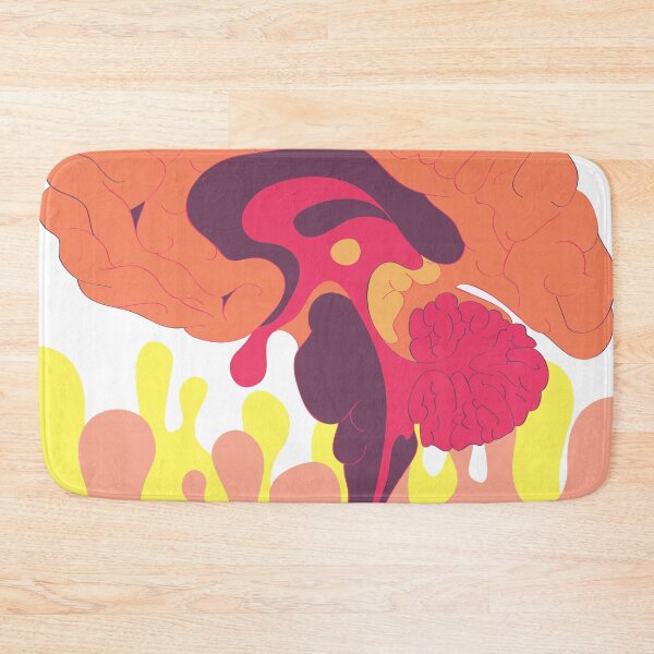 Item preview, Illustrated Brain painting Home decor designed and sold by More than Myriad.