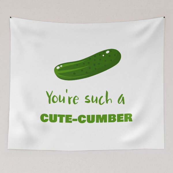 Item preview, You're Such a Cute-Cumber designed and sold by Sweevy Swag.