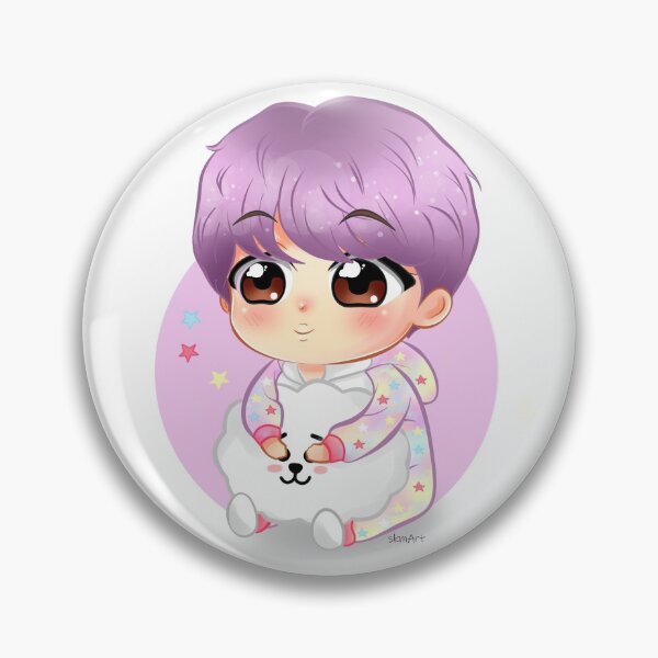 Item preview, BTS Jin y RJ Chibi designed and sold by SkmArtShop.