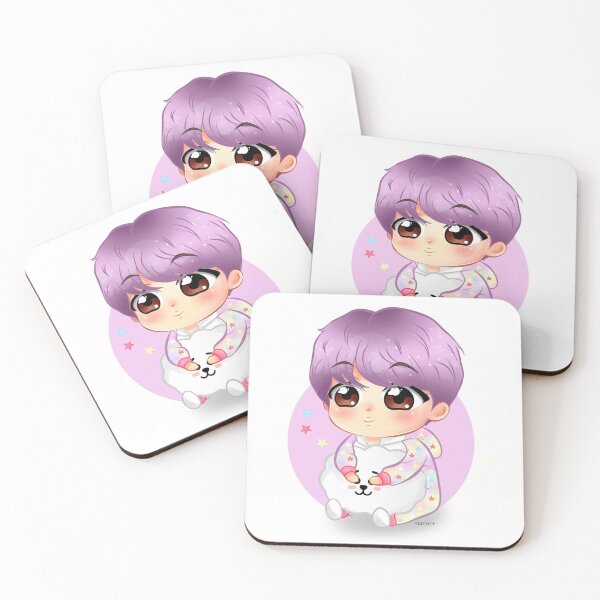 Item preview, BTS Jin and RJ Chibi designed and sold by SkmArtShop.
