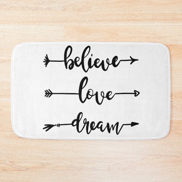 Item preview, Believe, Love, Dream - White Background  designed and sold by Easy Breezy.