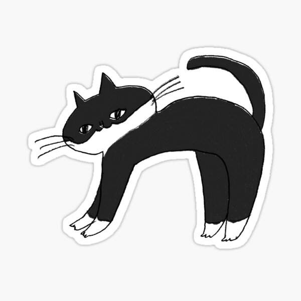 Tuxedo Cat Neko III x Mori Sticker