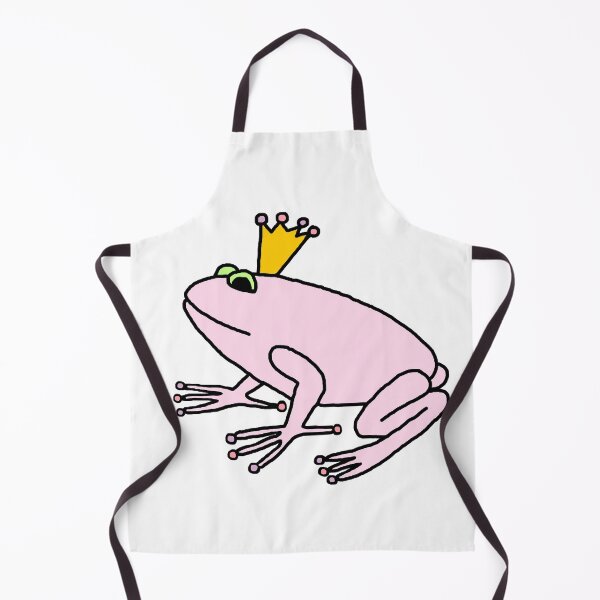 Item preview, Cute Pink Frog Prince Wearing a Crown on a transparent background designed and sold by ellenhenry.