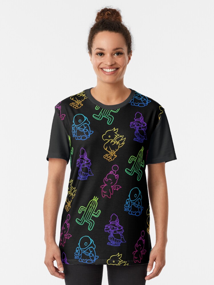 Alternate view of Final Fantasy Outlines Graphic T-Shirt