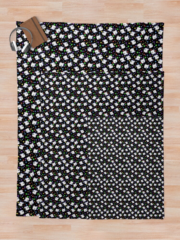 Thumbnail 5 of 6, Throw Blanket, KiniArt Westie Confetti designed and sold by KiniArt.