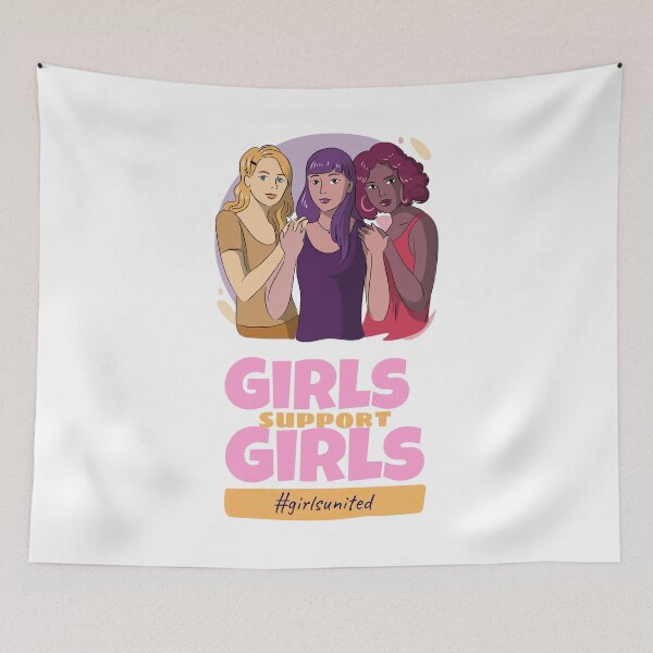 Item preview, Girls Support Girls - Girl Power Feminist Desiggn designed and sold by mum-of-two.
