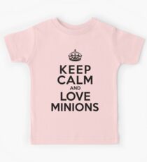 Keep Calm And Love Minions Kids Tee