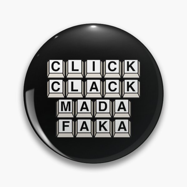 Item preview, mechanical keyboard stickers click clack rmk designed and sold by FanaticTee.