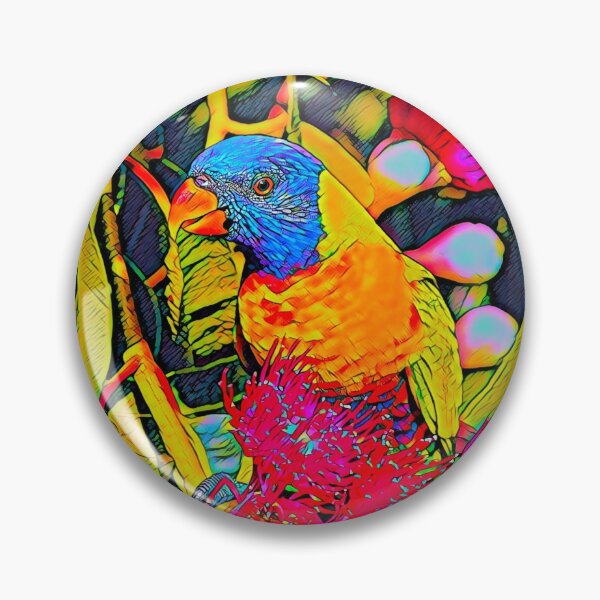 Item preview, Australian Rosella. Beautiful colourful Parrot bird.  designed and sold by NatanDesigns.