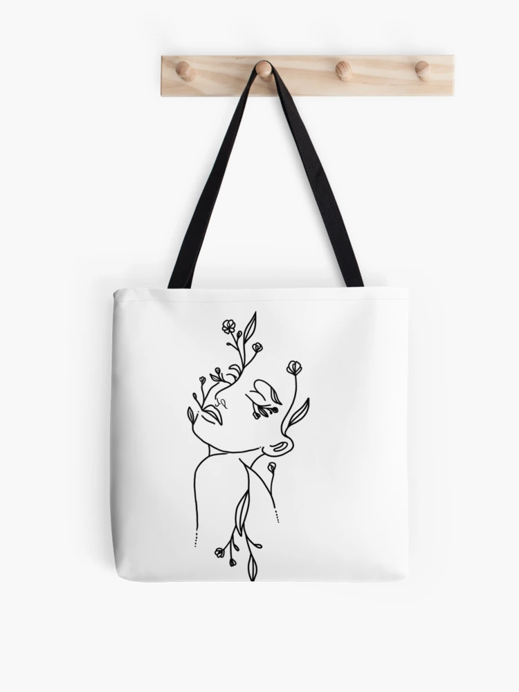 Black and White Tits Drawing Tote Bag for Sale by MaiZephyr