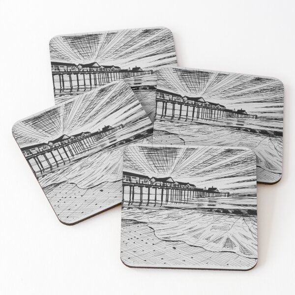 Item preview, Southwold Pier at Sunset Ink Sketch designed and sold by Tom Crittenden.