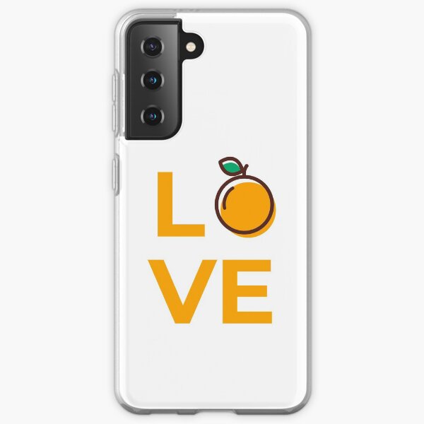 Love Orange Fruit Samsung Galaxy Soft Case