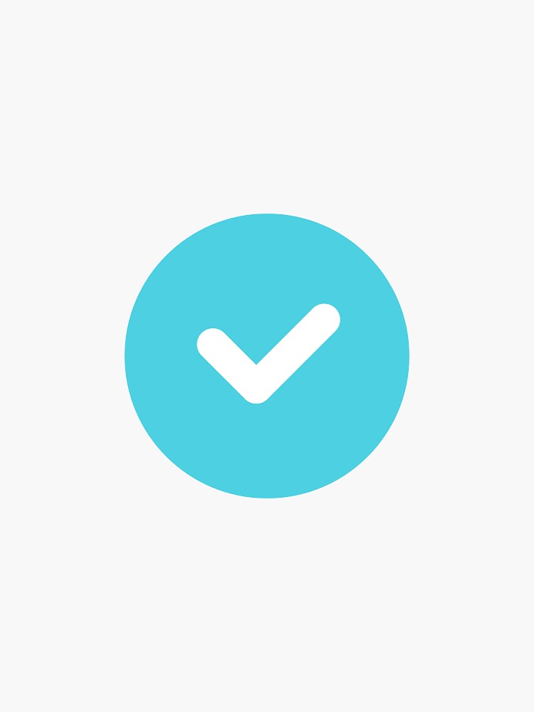 TikTok Verified Account color icon in PNG, SVG