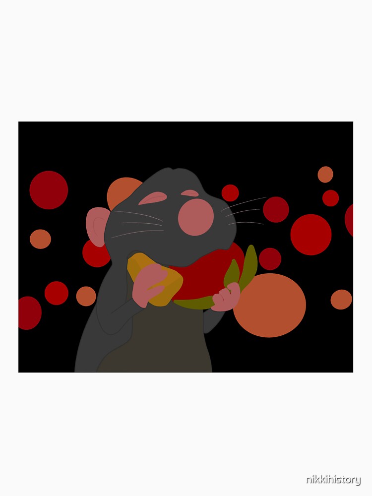 "Remy Ratatouille Cheese and Strawberry Scene" Tshirt by nikkihistory