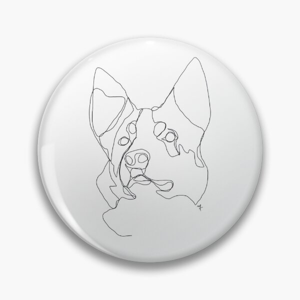 Item preview, Border Collie One Line Illustration designed and sold by noiza.