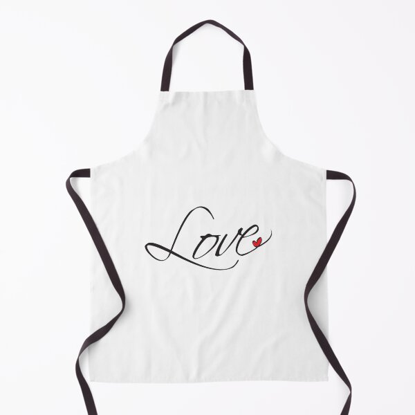 Item preview, "Love" lettering with a red heart T-shirt designed and sold by Two Left Hands Design.