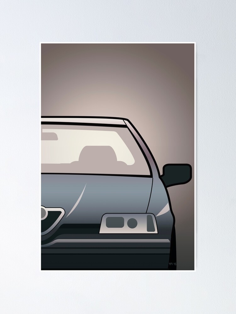 Modern Euro Icons Series Alfa Romeo 164 Quadrifoglio Q4 (Split) Poster for  Sale by monkeycom