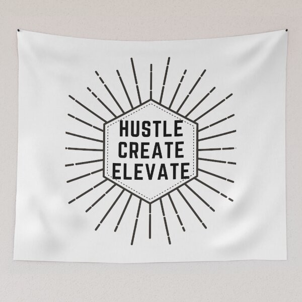 Item preview, HustlCreateElevate Classic designed and sold by FourNuns.