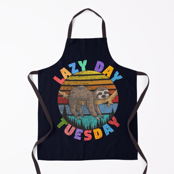 Item preview, Lazy day Tuesday retro sleeping sloth on tree designed and sold by GoodyLeo.
