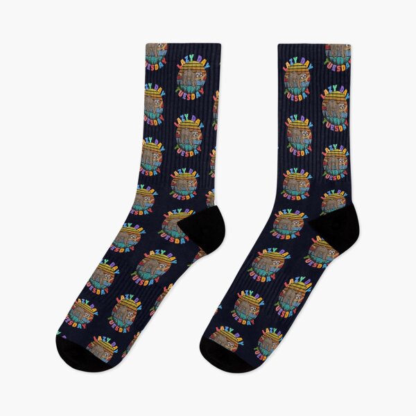 Item preview, Lazy day Tuesday retro sleeping sloth on tree designed and sold by GoodyLeo.