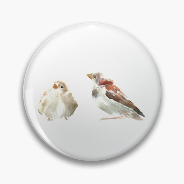 Item preview, Vader en dochter mussen /Father and Daughter Sparrows designed and sold by IngaCrowl.