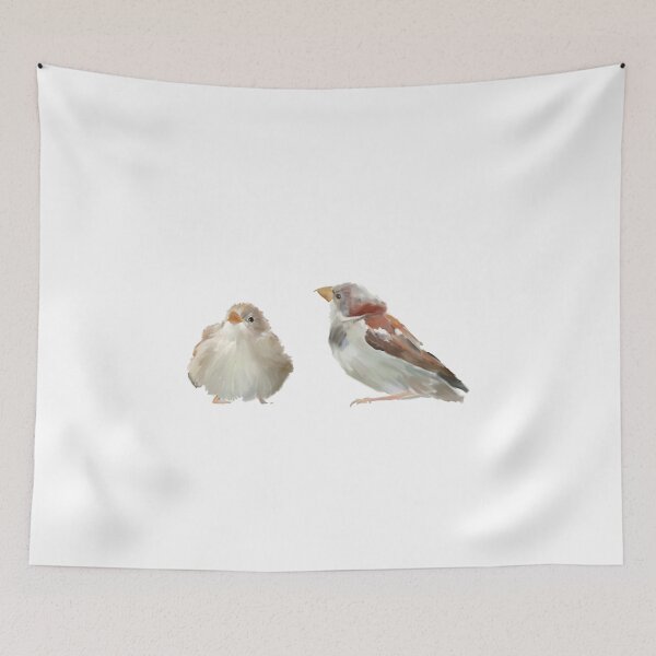 Item preview, Vader en dochter mussen /Father and Daughter Sparrows designed and sold by IngaCrowl.