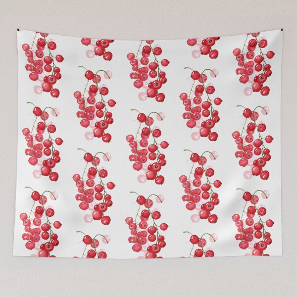 Item preview, cute watercolor red currant bunches designed and sold by AsyaTury.