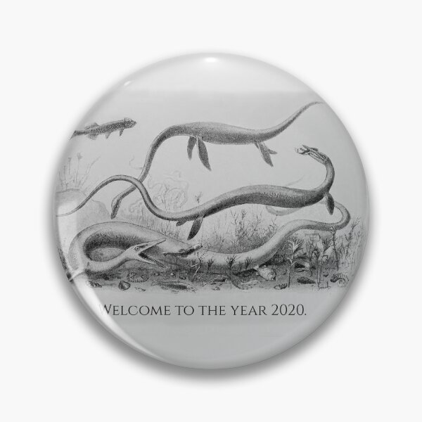 Item preview, Welcome to the Year 2020 With Vintage Illustration of Feasting Sea Serpents designed and sold by TheCurators.