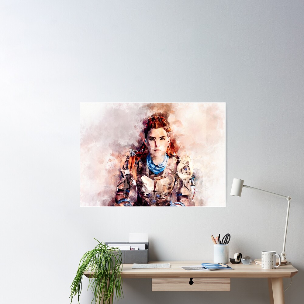 Aloy Watercolor painting Poster