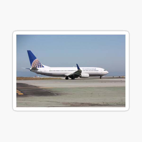 Continental Airlines Boeing 737 Sticker