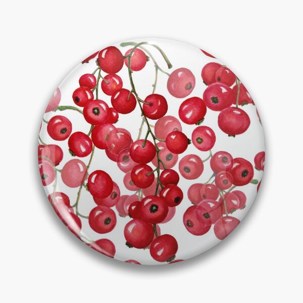 Item preview, Cute watercolor seamless pattern with red currant bunches designed and sold by AsyaTury.