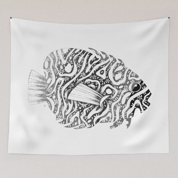Item preview, Flowers fish 02 designed and sold by adeillustrator.