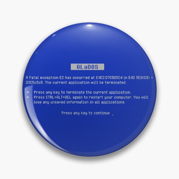 Item preview, Blue Screen of Death (BSOD) GLaDOS Edition designed and sold by kentliau.