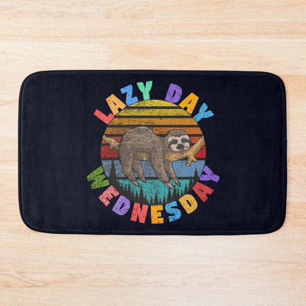 Item preview, Lazy day wednesday retro sleeping sloth on tree designed and sold by GoodyLeo.