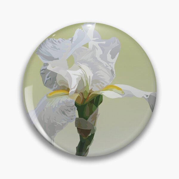 Item preview, White Iris (Green) designed and sold by designworksnapa.
