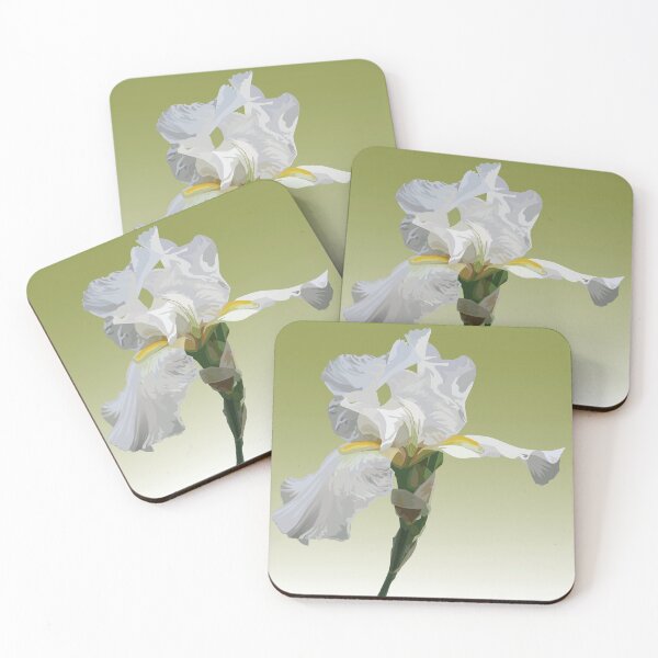 Item preview, White Iris (Green) designed and sold by designworksnapa.