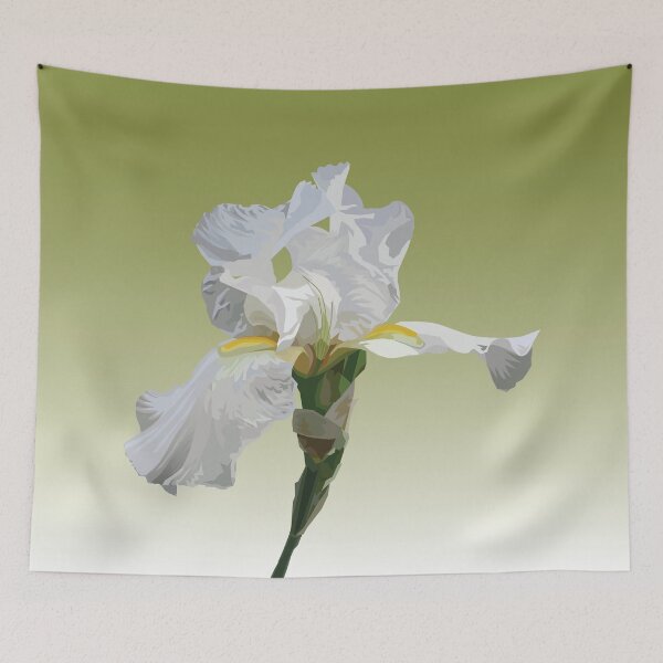 Item preview, White Iris (Green) designed and sold by designworksnapa.