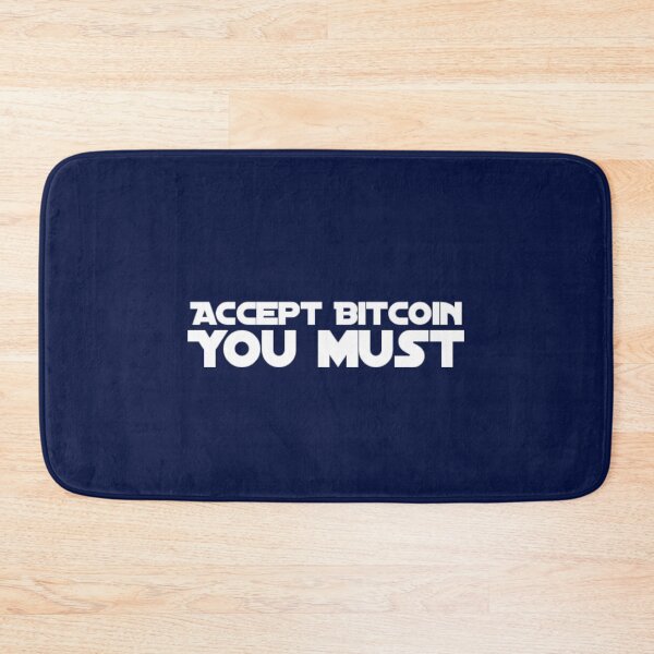 Item preview, Accept Bitcoin you must (Star Wars, Yoda) designed and sold by Bouzdesigns.