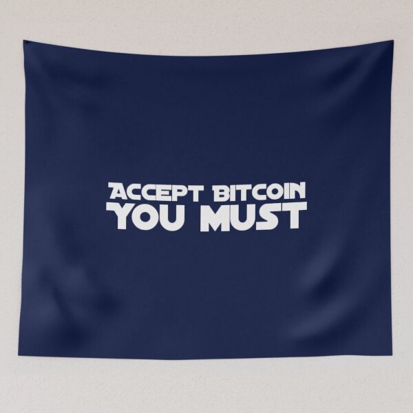 Item preview, Accept Bitcoin you must (Star Wars, Yoda) designed and sold by Bouzdesigns.