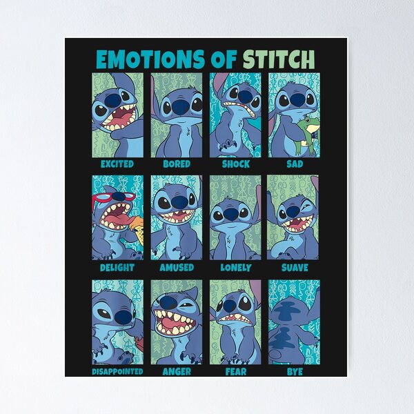 Lilo and Stitch Dictionary Art Print Poster Picture Book Disney Movie  Character
