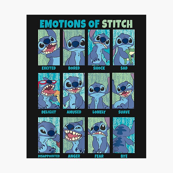Lilo & Stitch Emotions Of Stitch Panels Photographic Print
