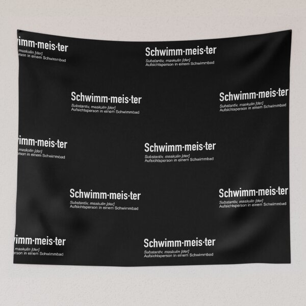 Item preview, schwimmmeister summer quote design  designed and sold by pirminio.