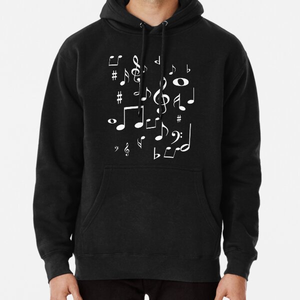 Music notes Pullover Hoodie