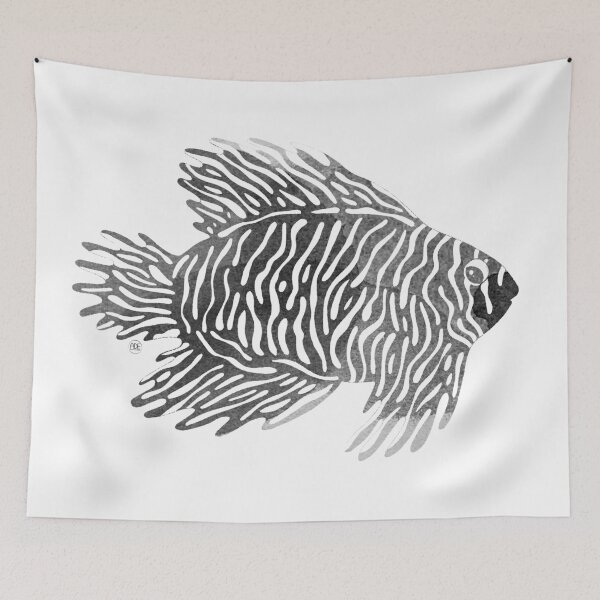 Item preview, Striped fish designed and sold by adeillustrator.