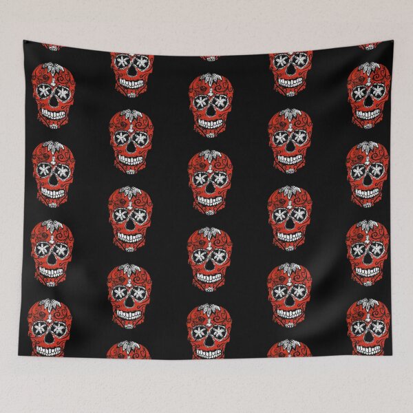 Item preview, Red Sugar Candy Skull designed and sold by paislee.