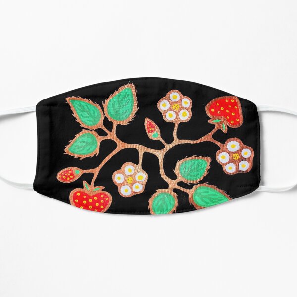 Strawberries Flat Mask