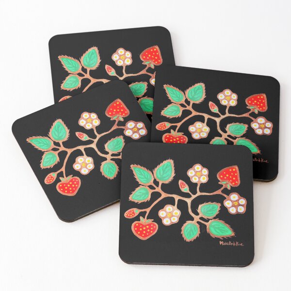 Strawberries Coasters (Set of 4)