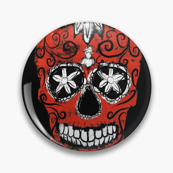 Item preview, Red Sugar Candy Skull designed and sold by paislee.