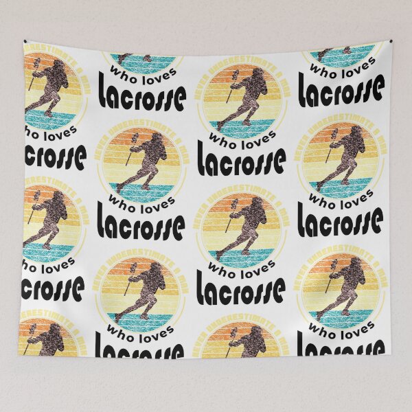 Item preview, vintage lacrosse player saying designed and sold by pirminio.